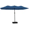 Image de vidaXL - Parasol - dubbel - dak - 449x265 - cm - azuurblauw
