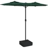 Image de vidaXL - Parasol - dubbel - dak - 316x145 - cm - groen
