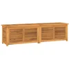 Image de vidaXL - Tuinbox - met - zak - 200x50x55 - cm - massief - teakhout