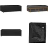Image de vidaXL - Tuinmeubelhoes - met - 8 - oogjes - rechthoekig - 125x70x35 - cm