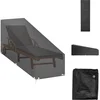 Image de vidaXL - Ligbedhoes - met - 12 - oogjes - 200x65x35/60 - cm - polyetheen