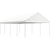 Image de vidaXL - Prieel - met - dak - 8,92x4,08x3,22 - m - polyetheen - wit