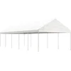 Image de vidaXL - Prieel - met - dak - 11,15x4,08x3,22 - m - polyetheen - wit