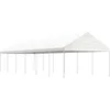 Image de vidaXL - Prieel - met - dak - 13,38x4,08x3,22 - m - polyetheen - wit