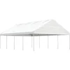 Image de vidaXL - Prieel - met - dak - 8,92x5,88x3,75 - m - polyetheen - wit