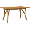 Image de vidaXL - Tuintafel - 150x90x75 - cm - massief - acaciahout