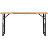 Image de vidaXL Biertafel inklapbaar 170x50x75/105 cm massief vurenhout
