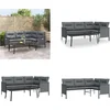 Image de vidaXL - 2-delige - Loungeset - staal - antracietkleurig
