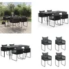 Image de vidaXL - 5-delige - Tuinset - zwart