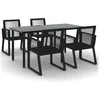 Image de vidaXL - 5-delige - Tuinset - PVC-rattan - zwart