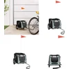 Image de vidaXL - Hondenfietstrailer - oxford - stof - en - ijzer - grijs - en - zwart