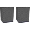 Image de vidaXL - Plantenbakken - 2 - st - 30x30x37 - cm - polypropeen - zwart