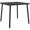 Image de vidaXL - Tuintafel - 80x80x71 - cm - staal - antracietkleurig