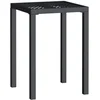 Image de vidaXL - Tuintafel - 50x50x72 - cm - staal - antracietkleurig