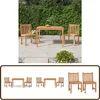Image de vidaXL - 3-delige - Tuinset - massief - teakhout