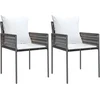 Image de vidaXL - Tuinstoelen - 2 - st - met - kussens - 54x61x83 - cm - poly - rattan - bruin