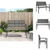 Image de vidaXL - Tuinbank - 2-zits - poly - rattan - grijs