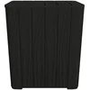 Image de vidaXL - Tuintafel - met - afneembaar - deksel - polypropeen - zwart