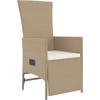 Image de vidaXL - 3-delige - Tuinset - met - kussens - poly - rattan - beige