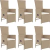 Image de vidaXL - 7-delige - Tuinset - met - kussens - poly - rattan - beige