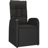 Image de vidaXL - 3-delige - Tuinset - met - kussens - poly - rattan - zwart