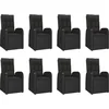 Image de vidaXL - 9-delige - Tuinset - poly - rattan - zwart