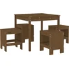 Image de vidaXL - 5-delige - Tuinset - massief - grenenhout - honingbruin