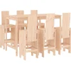 Image de vidaXL - 7-delige - Barset - massief - grenenhout