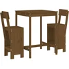 Image de vidaXL - 3-delige - Tuinbarset - massief - grenenhout - honingbruin