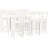 Image de vidaXL - 9-delige - Barset - massief - grenenhout - wit