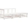 Image de vidaXL - 3-delige - Loungeset - massief - grenenhout - wit