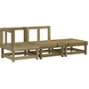 Image de vidaXL - 3-delige - Loungeset - geïmpregneerd - grenenhout