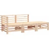 Image de vidaXL - 3-delige - Loungeset - massief - grenenhout