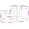 Image de vidaXL Zandtafels 2 st massief grenenhout zwart