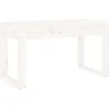 Image de vidaXL - Tuinbank - 80x38x45 - cm - massief - grenenhout - wit