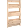Image de vidaXL - Plantenbak - wandmontage - 3-laags - 60x18,5x110 - cm - grenenhout