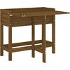 Image de vidaXL - Plantenbak - met - inklapbaar - tafelblad - grenenhout - honingbruin