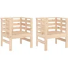 Image de vidaXL - Tuinstoelen - 2 - st - 61,5x53x71 - cm - massief - grenenhout