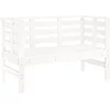 Image de vidaXL - Tuinbankje - 111,5x53x71 - cm - massief - grenenhout - wit