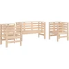 Image de vidaXL - 3-delige - Loungeset - massief - grenenhout