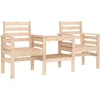 Image de vidaXL - Tuinbank - met - tafel - 2-zits - massief - grenenhout