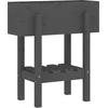 Image de vidaXL - Plantenbak - 62x30x69 - cm - massief - grenenhout - grijs