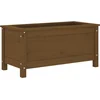 Image de vidaXL - Plantenbak - 82,5x40x39 - cm - massief - grenenhout - honingbruin