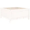 Image de vidaXL - Plantenbak - 82,5x82,5x39 - cm - massief - grenenhout - wit
