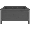 Image de vidaXL - Plantenbak - 82,5x82,5x39 - cm - massief - grenenhout - grijs