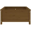Image de vidaXL - Plantenbak - 82,5x82,5x39 - cm - massief - grenenhout - honingbruin