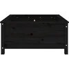 Image de vidaXL - Plantenbak - 82,5x82,5x39 - cm - massief - grenenhout - zwart
