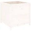 Image de vidaXL - Plantenbak - 82,5x82,5x78 - cm - massief - grenenhout - wit