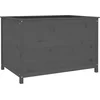 Image de vidaXL - Plantenbak - verhoogd - 119,5x82,5x78 - cm - massief - grenenhout - grijs