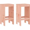 Image de vidaXL - Barkrukken - 2 - st - 40x36x75 - cm - massief - douglashout